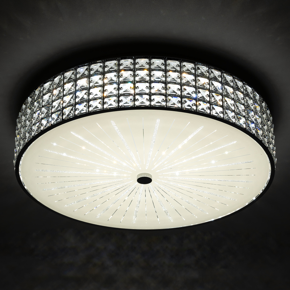 Citilux Портал CL32418G1 LED RGB Люстра хрустальная с пультом Хром