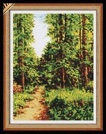 "Тропинка в лесу"-149 вышивка