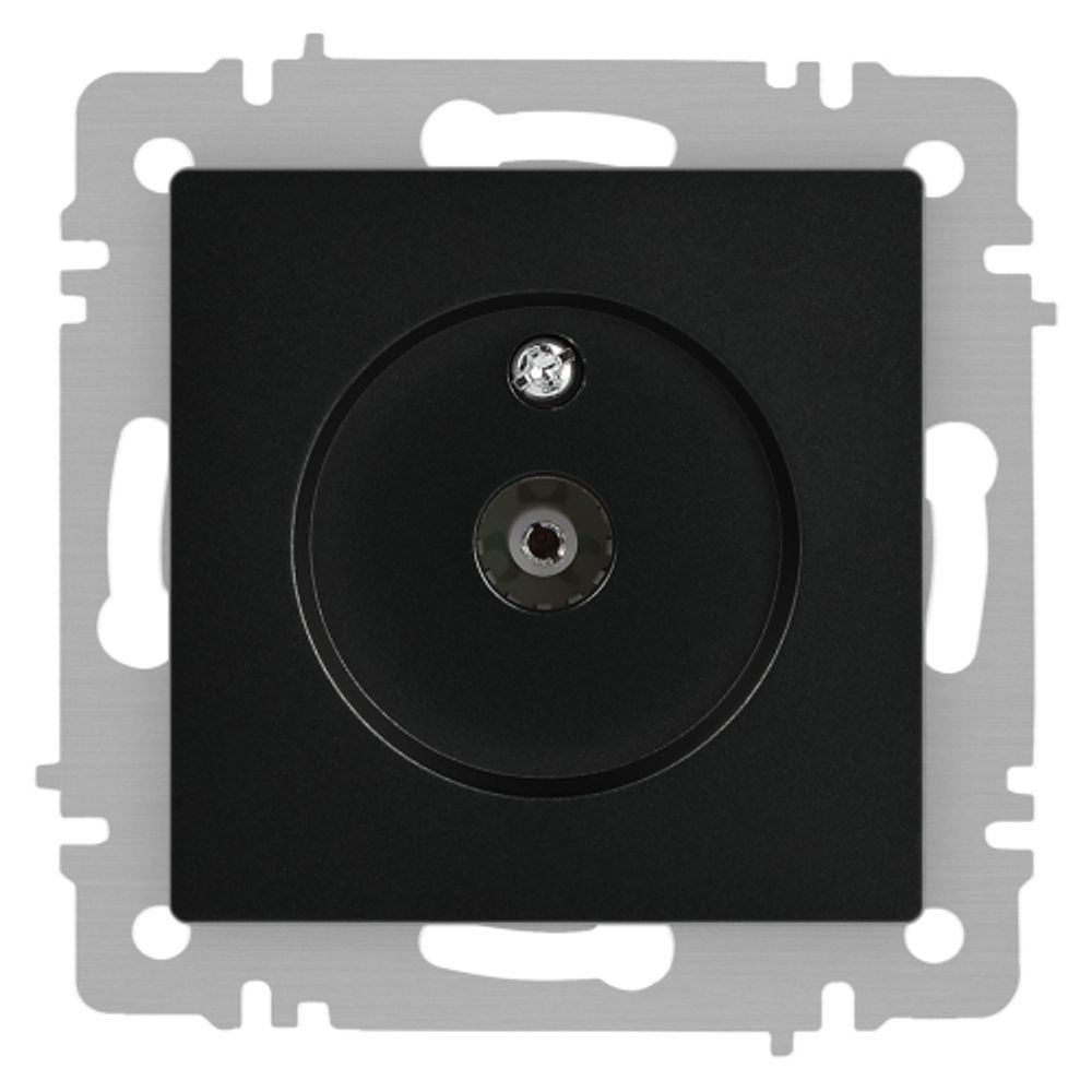 Розетка Intro Accent 6-301-05 TV одиночная, IP20, СУ, антрацит | Intro