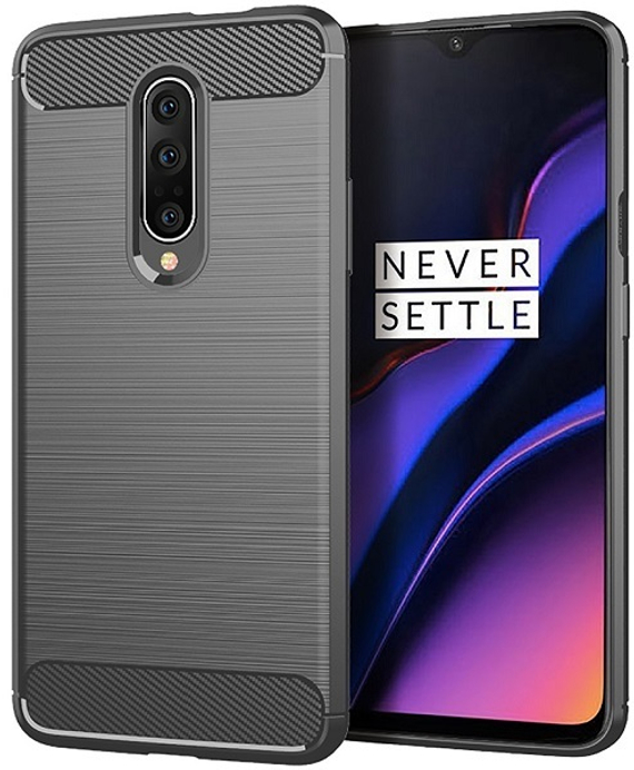 Чехол для OnePlus 7 Pro цвет Gray (серый), серия Carbon от Caseport