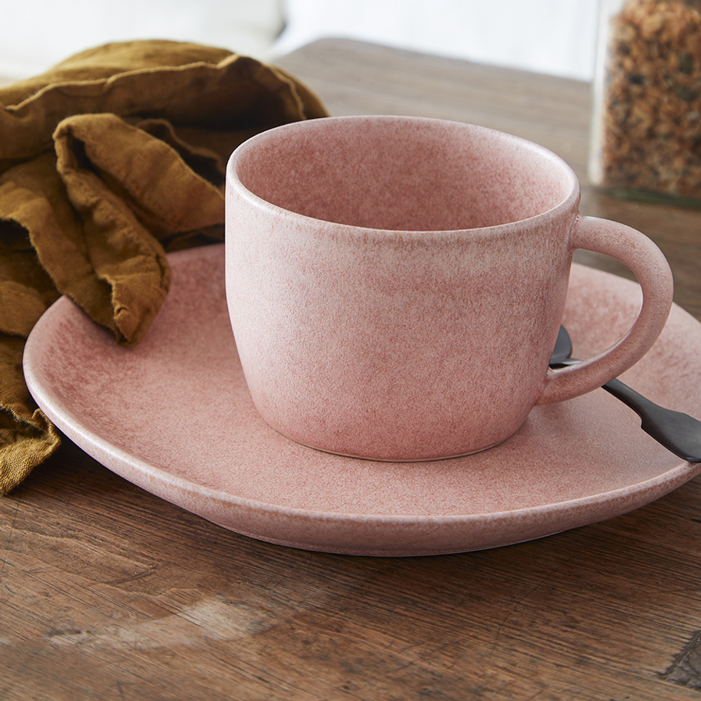 Купить чайная пара Livia керамика Costa Nova цвет лилово-розовый