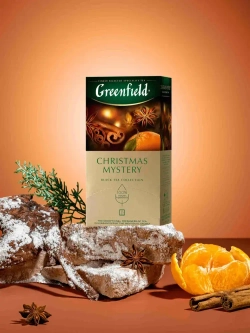Чай в пакетиках чёрный Greenfield Christmas Mystery, 25 шт