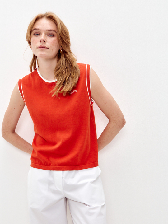 Топ из хлопка и кашемира