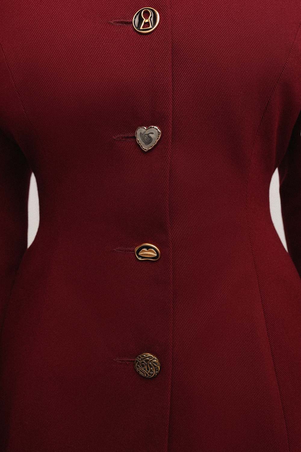 Жакет приталенный из денима