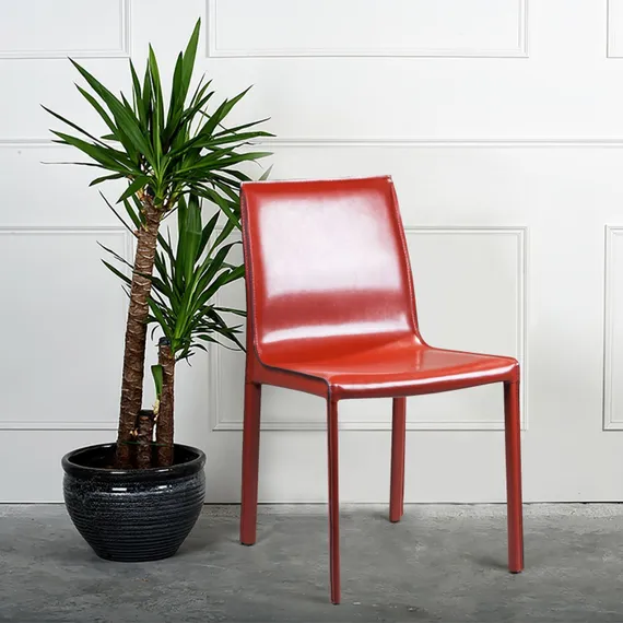 Стул Barrie, красная кожа