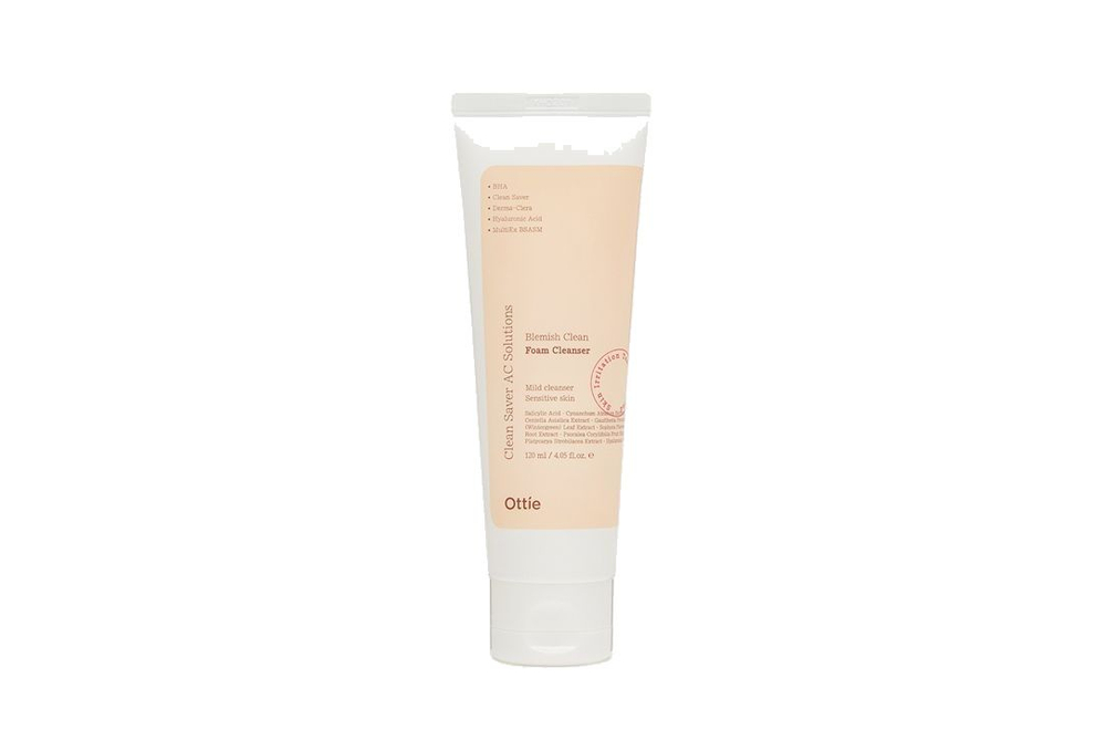 Пенка для умывания для проблемной кожи Ottie Blemish Clean Foam Cleanser, 120 мл