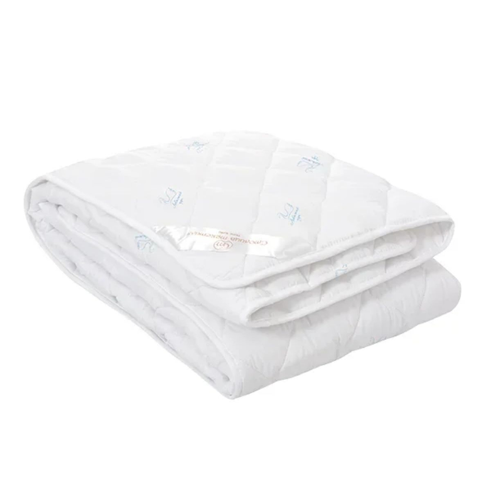 Одеяло 2-сп, 172х205 см, Премиум, Лебяжий искус пух, 300 г/м2, всесезон, чех хл, кант, Ст-ца Т-ля