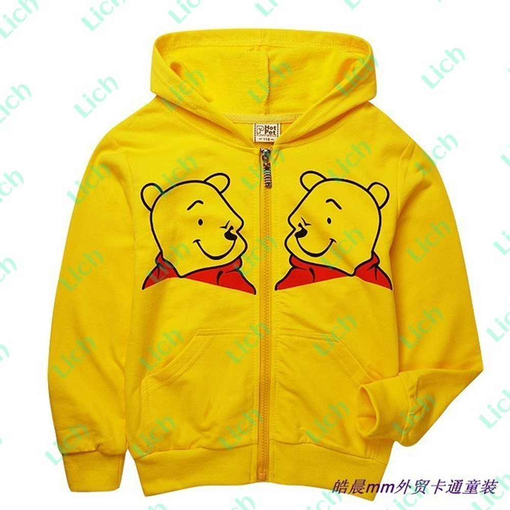 Худи детское на молнии с Винни Пухом