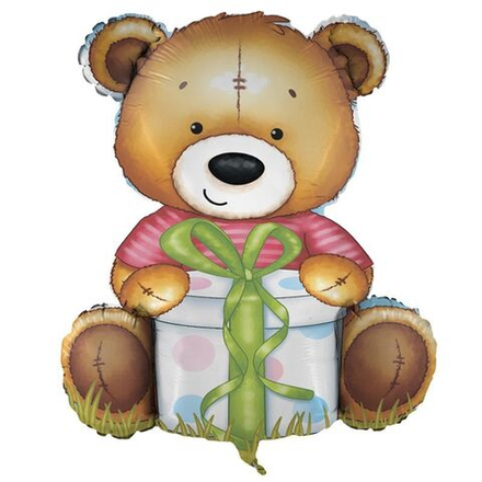 G 33 Фигура Милый мишка / Cute bear / 1 шт /, Фольгированный шар Ж4