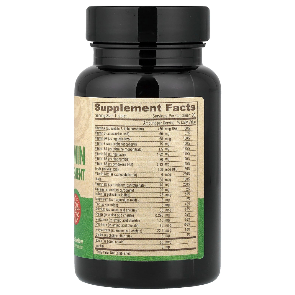 Deva, мультивитаминная и минеральная добавка, для веганов, без железа, 90 таблеток