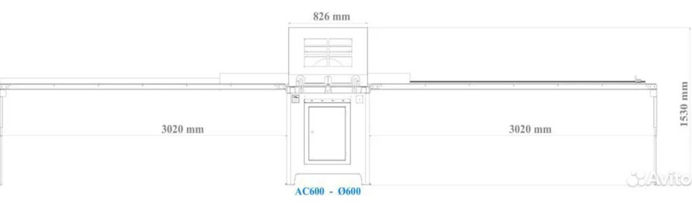 Автоматическая торцовочная пила 600 мм