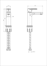 Смеситель для раковины WONZON & WOGHAND, Хром (WW-H1032-CR)