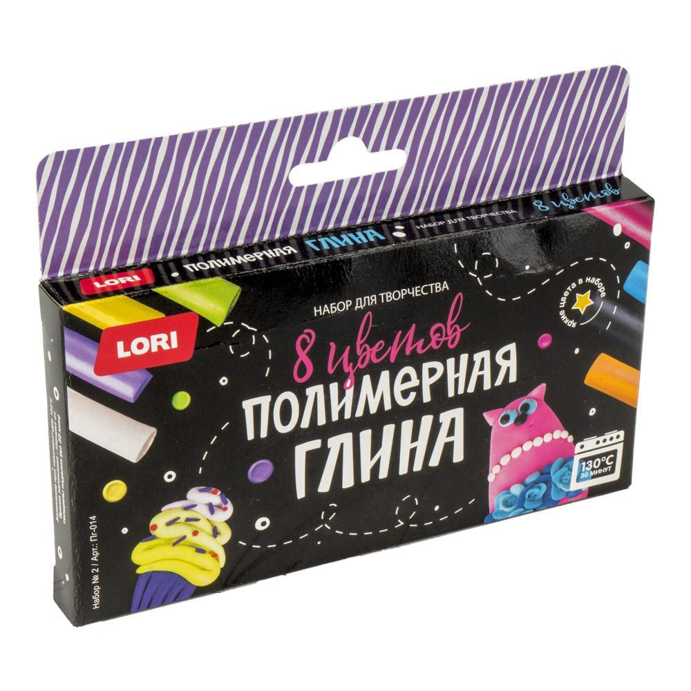 Полимерная глина 8цв. Набор №2 (Lori)