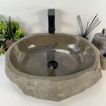 Каменная раковина из андезита Erozy Grey EA-05558 (52*41*16) 0034 из натурального камня