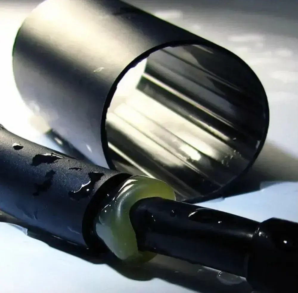 термоусадка для проводов КВТ, термоусадочная трубка с клеевым слоем КРАСНАЯ 4,8/1,6 мм длина 1м. ТТК(3:1), Клеевая трубка для проводов, с подавлением горения