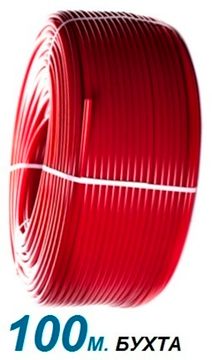 Труба Stout 16х2,0 мм. PEX-a из сшитого полиэтилена для тёплого пола красная 100 м (SPX-0002-101620)