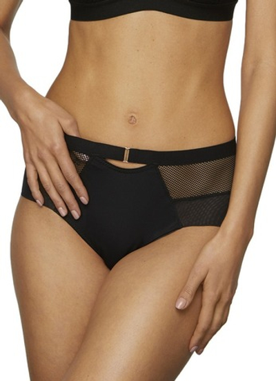 748/2-P LARA BLACK Трусы высокие KINGA