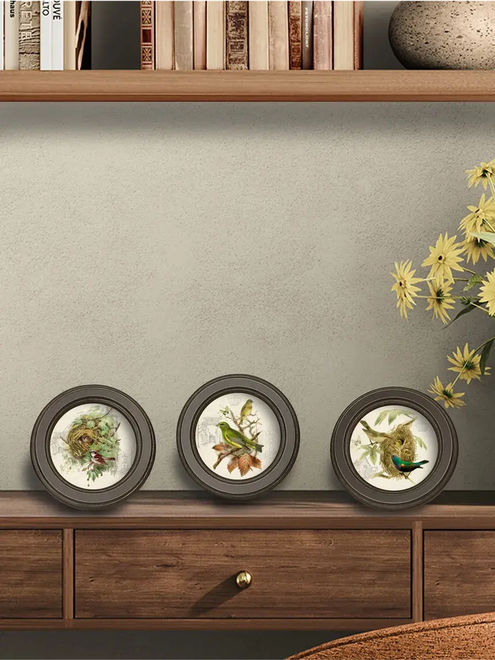 Картины на стену интерьерная на холсте 3 шт 17.5 см