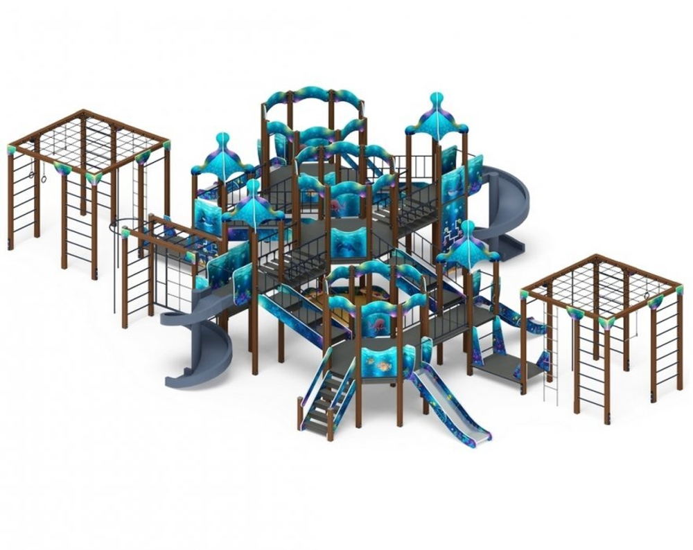 Детский игровой комплекс Морской ДИК 2.17.08-01 H=1200 H=2000