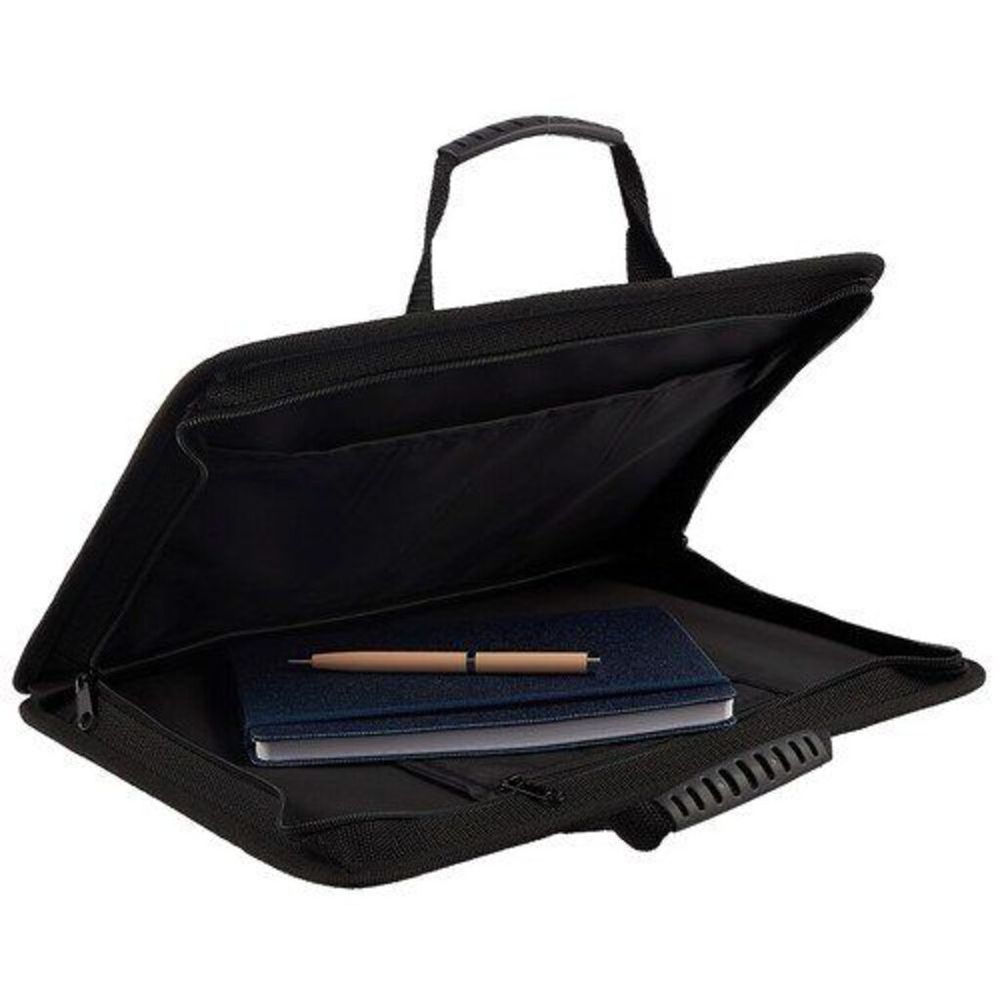 Портфель Канцбург 1отд, Луга, ткань, на молнии, серый