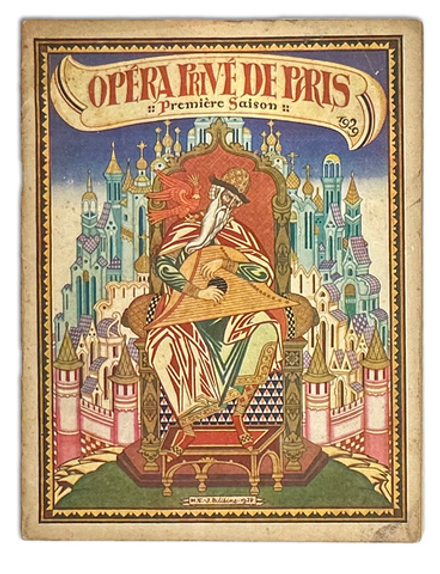 [Русская опера в Париже. Билибин И. - худ. обл.] Парижская частная опера. 1929 год. Первый сезон.