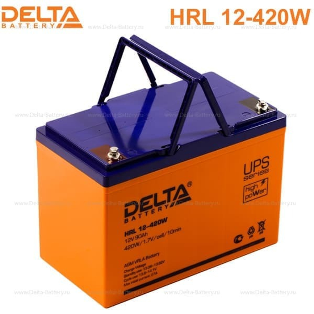 Аккумуляторная батарея Delta HRL 12-420W (12V / 90Ah)
