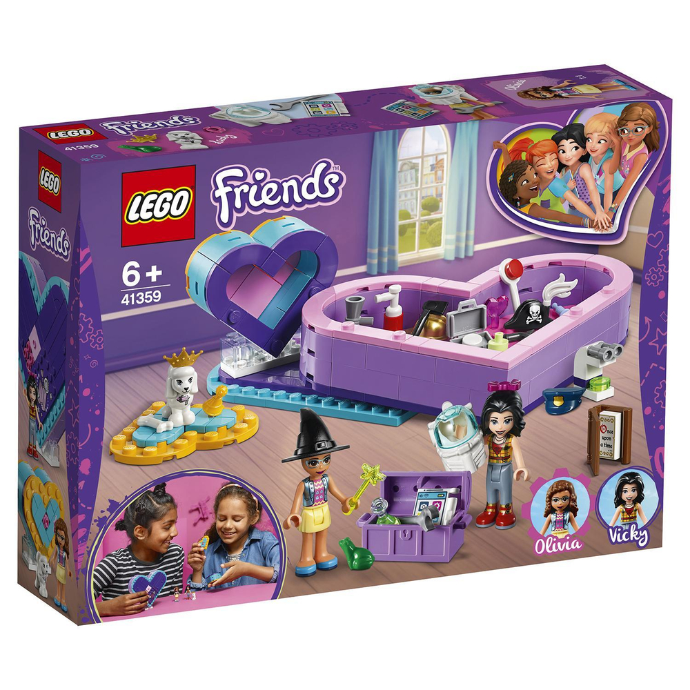 LEGO Friends: Большая шкатулка дружбы 41359 — Heart Box Friendship Pack — Лего Френдз Друзья Подружки