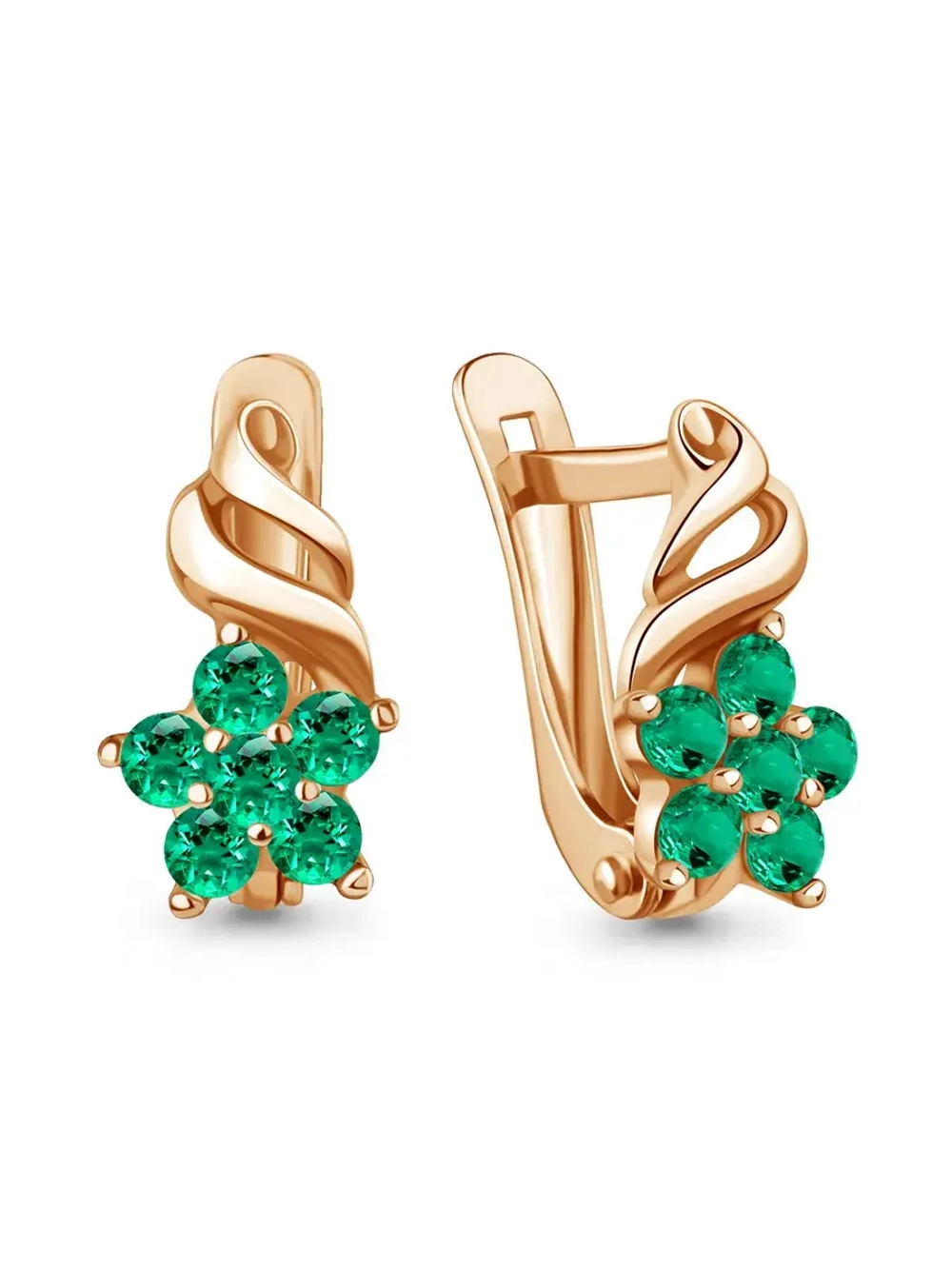 Детские серьги из золота 585 пробы