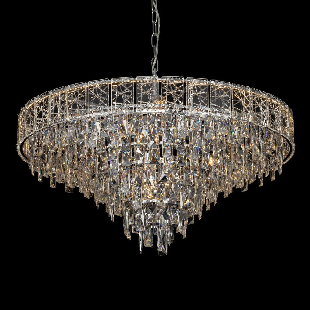 Citilux SAGRADA CL317281 Люстра хрустальная подвесная Хром