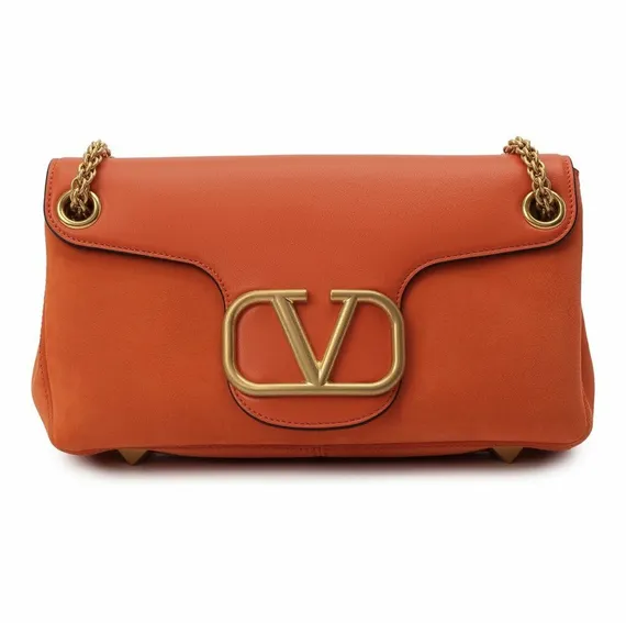 Сумка Valentino Stud Sign оранжевый