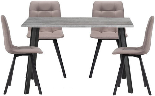 Обеденная группа Мальба из ЛДСП с текстильной обивкой
