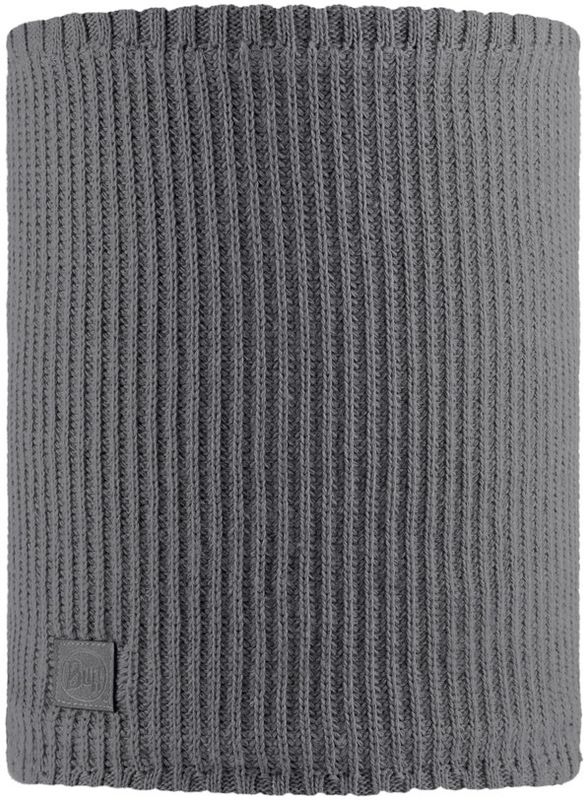 Вязаный шарф-труба с флисом Buff Neckwarmer Knitted Polar Rutger Grey Heather Фото 1