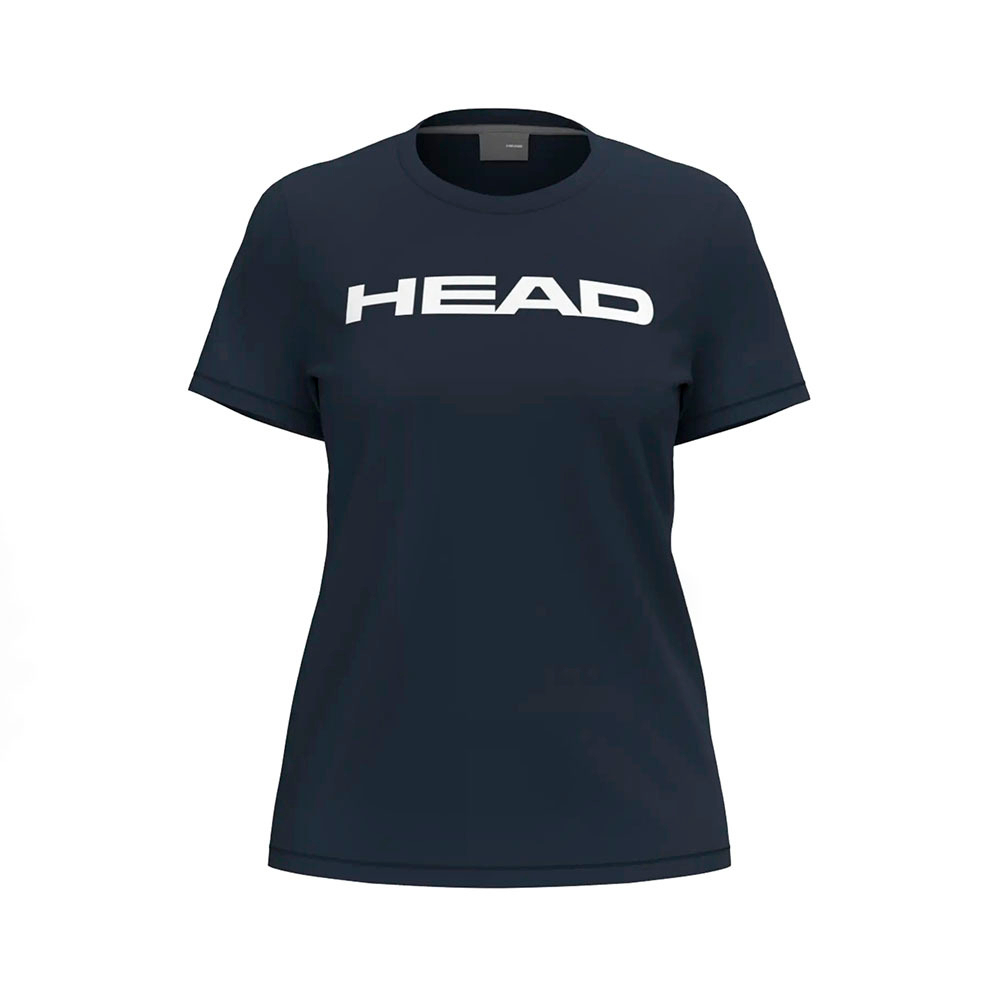 Футболка женская HEAD Club Original T-Shirt W 814845-NV-L, р.L, полиэстер, хлопок, эластан, т.синий