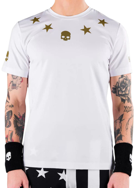 Мужская теннисная футболка Hydrogen Star Tech Tee Man - белый