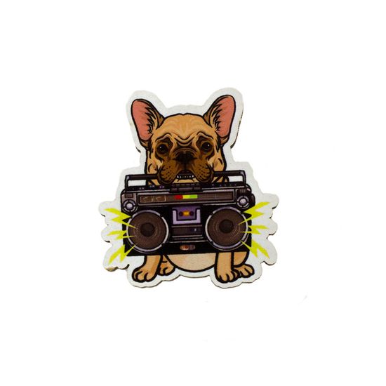 Деревянный значок. MC Собака