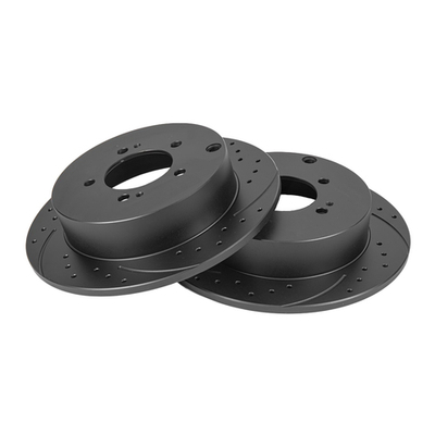 Диск тормозной GANZ задний перфорированный PRO-Line с покрытием (комплект - 2 шт) CITROEN C-Crosser / MITSUBISHI Outlander II Арт.: GIJ06047S