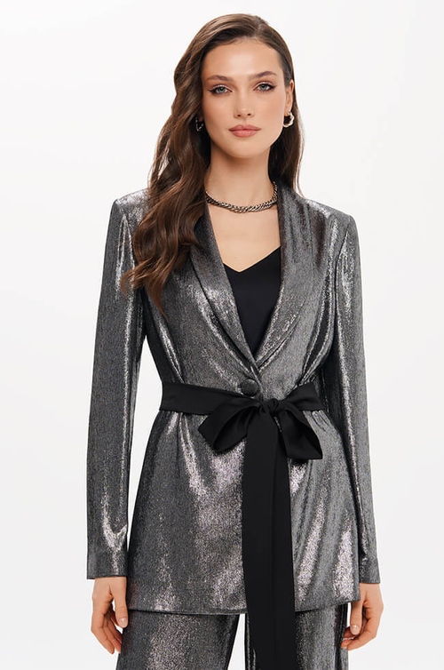 1957 Жакет женский (серебристо-черный)