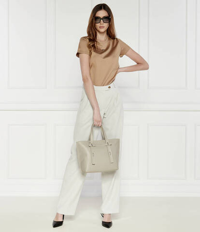 Кожаная сумка-шопер Furla - пепельный (WB01503 HSF000)