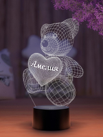 Ночник "Мишка с именем Амелия"