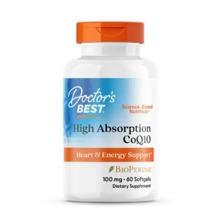 High Absorption CoQ10 with BioPerine 100 мг 60 мягких капсул Doctors Best