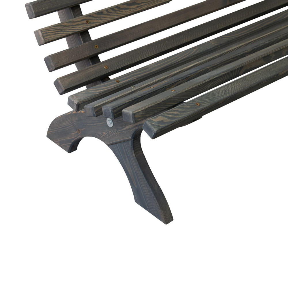 Скамейка лавочка садовая для сада дачи графит