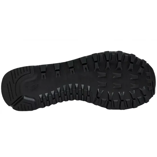 Кроссовки New Balance 574 High Leather Black с мехом