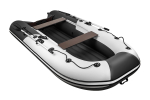 Ривьера 3200 НДНД компакт УСИЛЕННАЯ серый-черный (Лодка пвх под мотор)