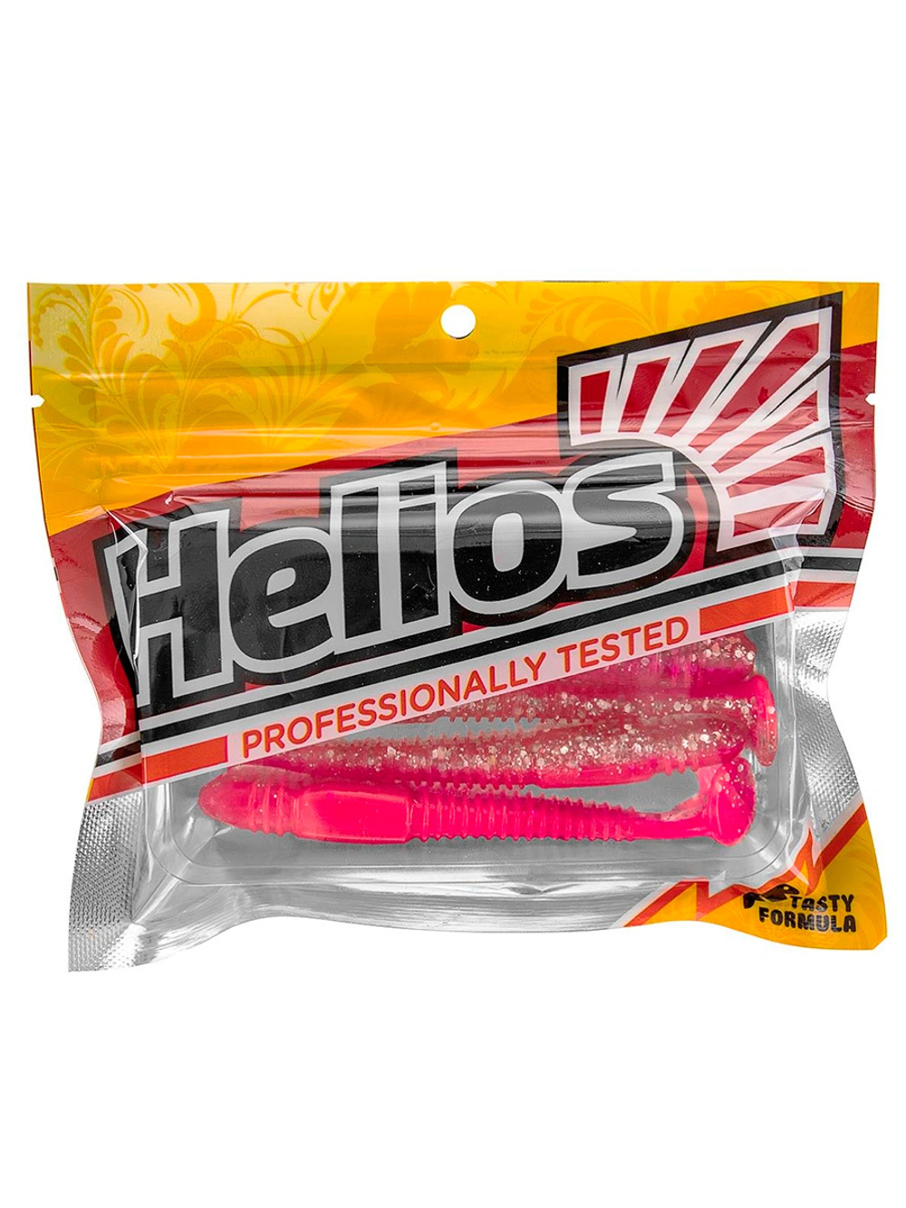 Виброхвост Helios Minoga 3,75"/9.5 см Golden Lime 5шт. (HS-17-048)