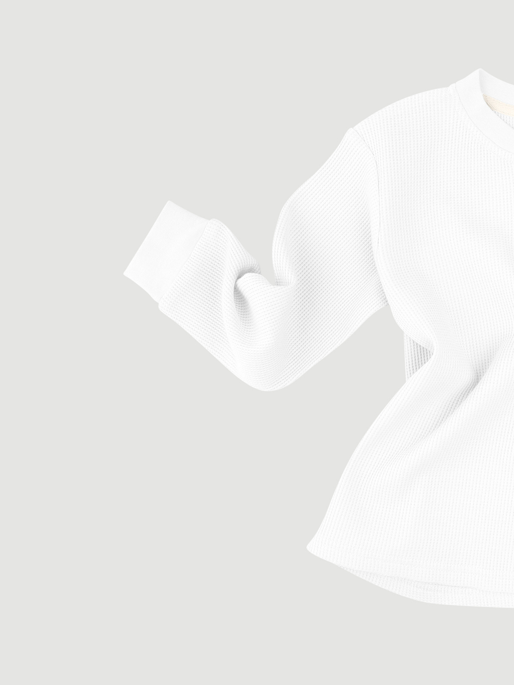 Лонгслив с застёжкой-планкой Mjölk White, уценка