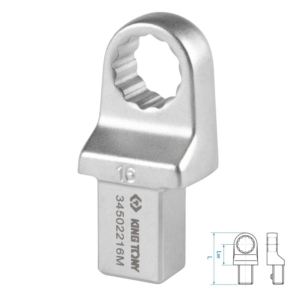 KING TONY (34502216M) Насадка накидная серии "FIT", 16 мм, 14х18 мм