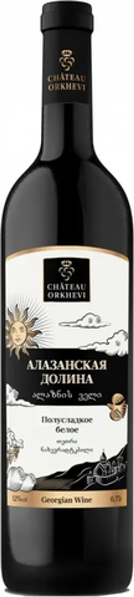 Шато Орхеви Алазанская Долина бел п/слад 0,75 11,5% Грузия
