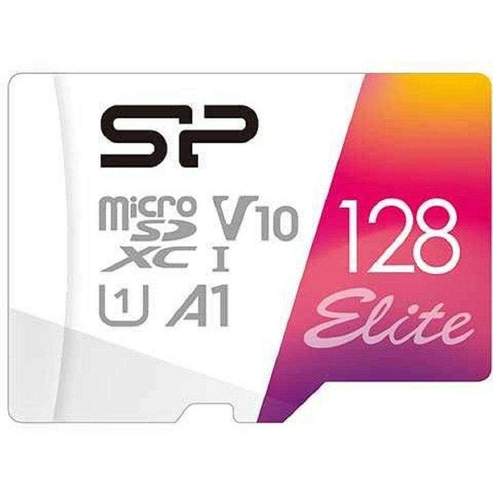 Карта памяти Micro SecureDigital 128Gb Silicon Power (SP128GBSTXBV1V20SP) Elite + adapter Class10