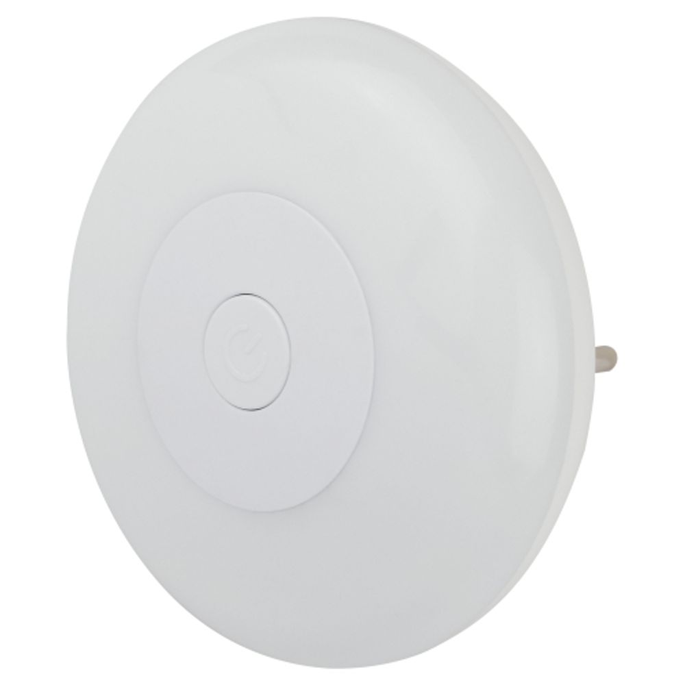 Ночник - светильник светодиодный ЭРА NN-632-SW-W в розетку с выключателем белый | Ночники