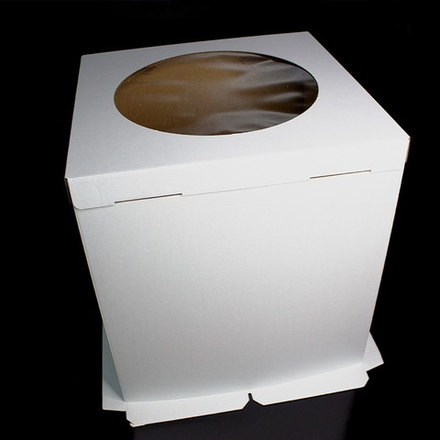 Коробка для торта с окном  40х40х35 см